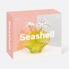 Ваза для цветов seashell, 18,5 см, зеленая