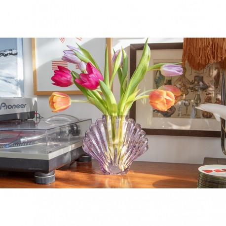 Ваза для цветов seashell, 18,5 см, лиловая