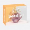 Ваза для цветов seashell, 18,5 см, лиловая
