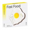 Поднос декоративный fast food, egg, 14,5x14 см