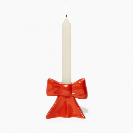 Подсвечник bow, 8 см, красный