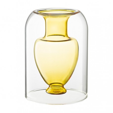 Ваза muse, 16 см, янтарная