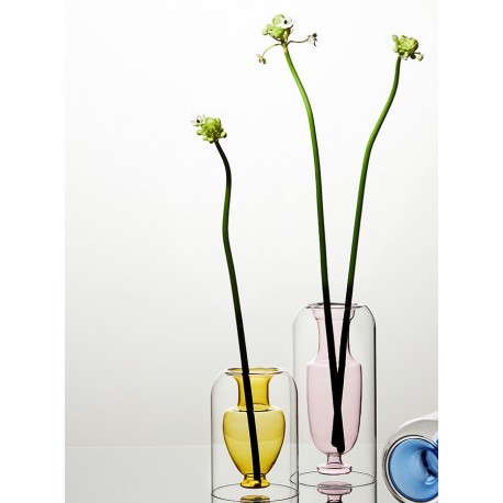 Ваза muse, 16 см, янтарная