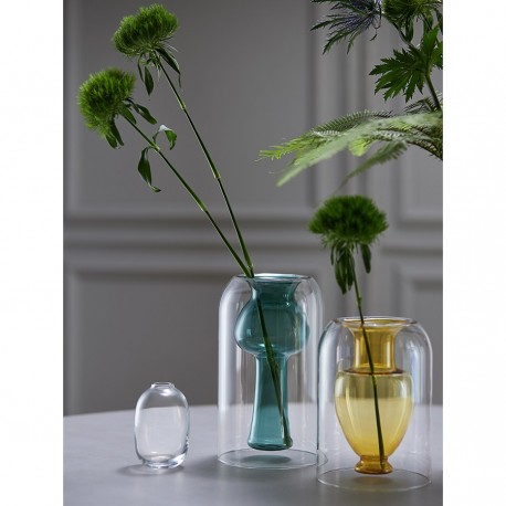 Ваза muse, 16 см, янтарная