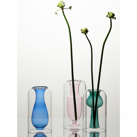 Ваза muse, 20 см, бирюзовая