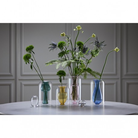 Ваза muse, 20 см, бирюзовая