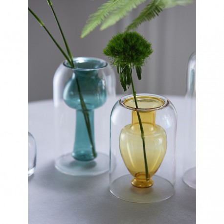 Ваза muse, 20 см, бирюзовая