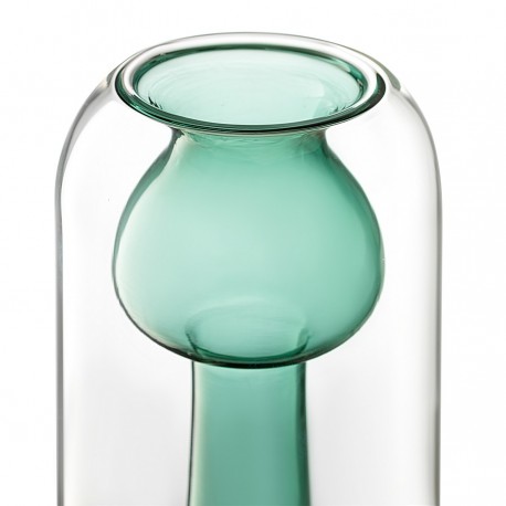 Ваза muse, 20 см, бирюзовая