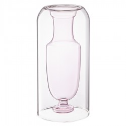 Ваза muse, 25 см, нежно-розовая