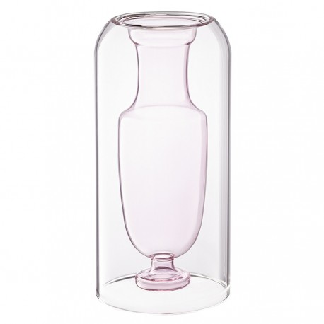 Ваза muse, 25 см, нежно-розовая