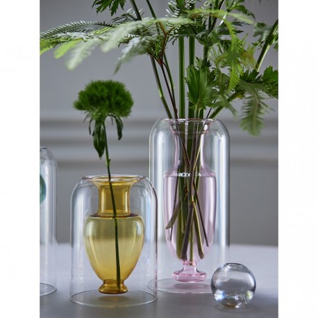 Ваза muse, 25 см, нежно-розовая