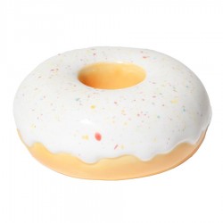 Подсвечник fast food, donut, D7 см, белый