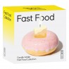 Подсвечник fast food, donut, D7 см, розовый