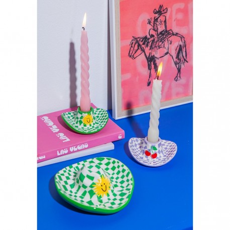 Подсвечник rodeo, cowboy hat, 4 см, зелёный