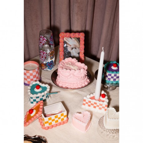 Свеча cake, 4,8 см, розовая