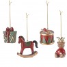 Набор ёлочных украшений classic christmas charm из коллекции new year essential, 4 шт.