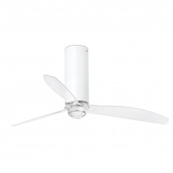 Потолочный вентилятор Tube Fan мат. белый/прозрачный 128 см
