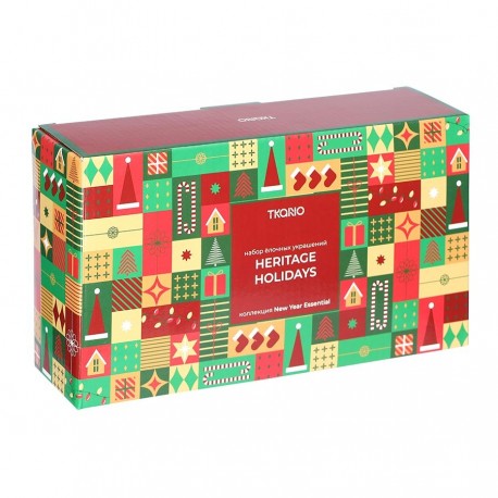Набор ёлочных украшений heritage holidays из коллекции new year essential, 5 шт.