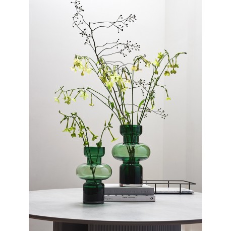 Ваза florum, 25 см, изумрудная