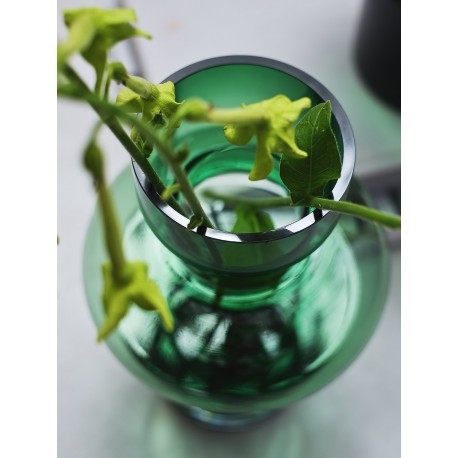 Ваза florum, 25 см, изумрудная