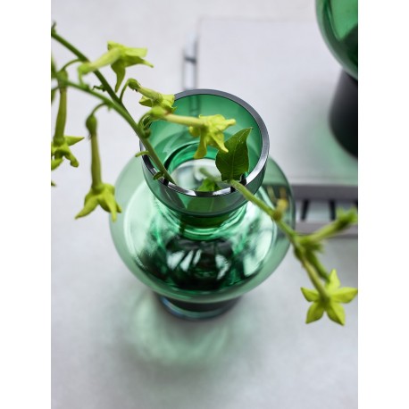 Ваза florum, 30 см, изумрудная