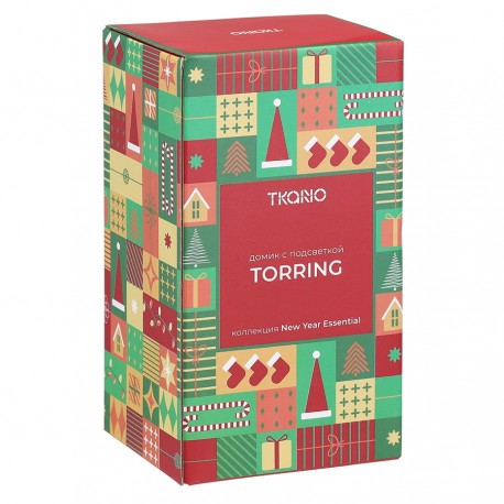 Домик с подсветкой aulum из коллекции new year essential, 16 см