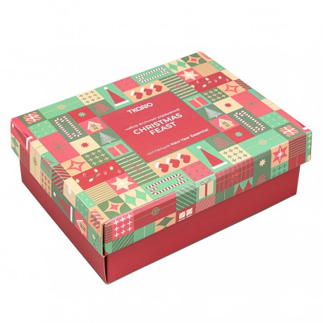 Набор ёлочных украшений christmas feast из коллекции new year essential, 4 шт.