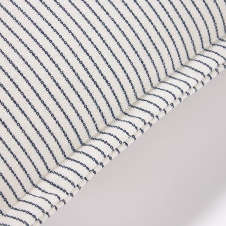 Чехол для подушки Aleria хлопок в серо-белую полоску 45 x 45 cm