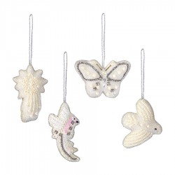 Набор елочных украшений christmas pearls из коллекции new year essential, 4 шт.