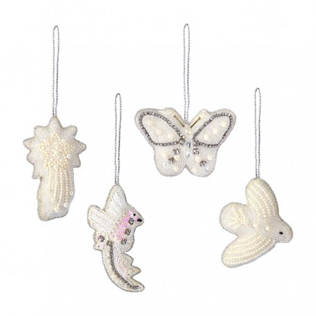 Набор елочных украшений christmas pearls из коллекции new year essential, 4 шт.