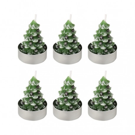 Набор декоративных свечей enchanted woods из коллекции new year essential, 6 шт.