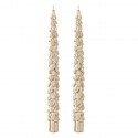Набор из двух свечей золотого цвета из коллекции new year essential, 25 см