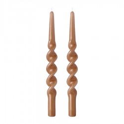 Набор из двух свечей светло-коричневого цвета из коллекции essential, 35 см