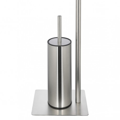 Держатель для туалетной бумаги с ершиком iver, матовый хром