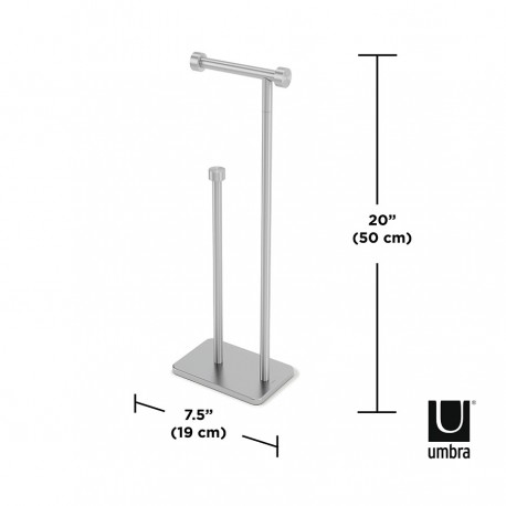 Держатель для туалетной бумаги cappa, 12х20х52 см, никель