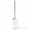 Ершик для туалета с держателем flex adhesive, белый