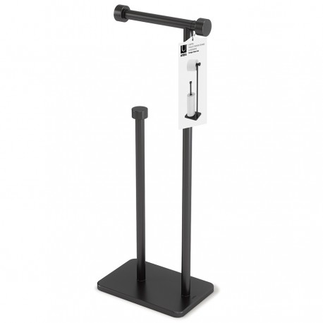 Держатель для туалетной бумаги cappa, 20х12х52 см, черный