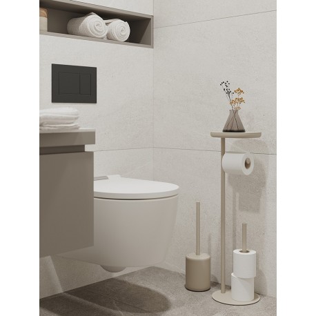 Ершик для унитаза slim, светло-серый