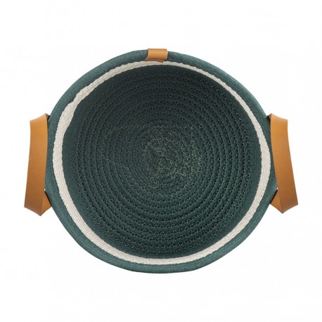 Корзина для хранения helly D28х14 см, бежевая/зеленая