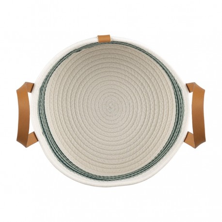 Корзина для хранения helly D30х15 см, бежевая/зеленая