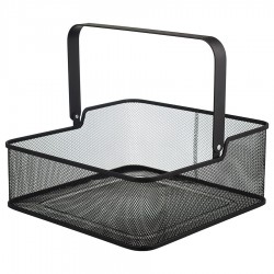 Корзина для хранения ferrant, 30,5х30,5х12,5 см, черная