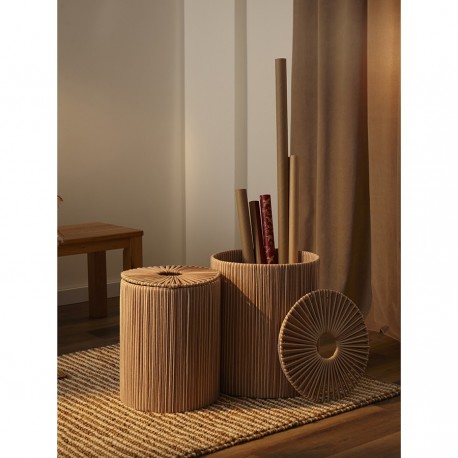 Корзина плетеная dholak beige из коллекции ethnic, размер l